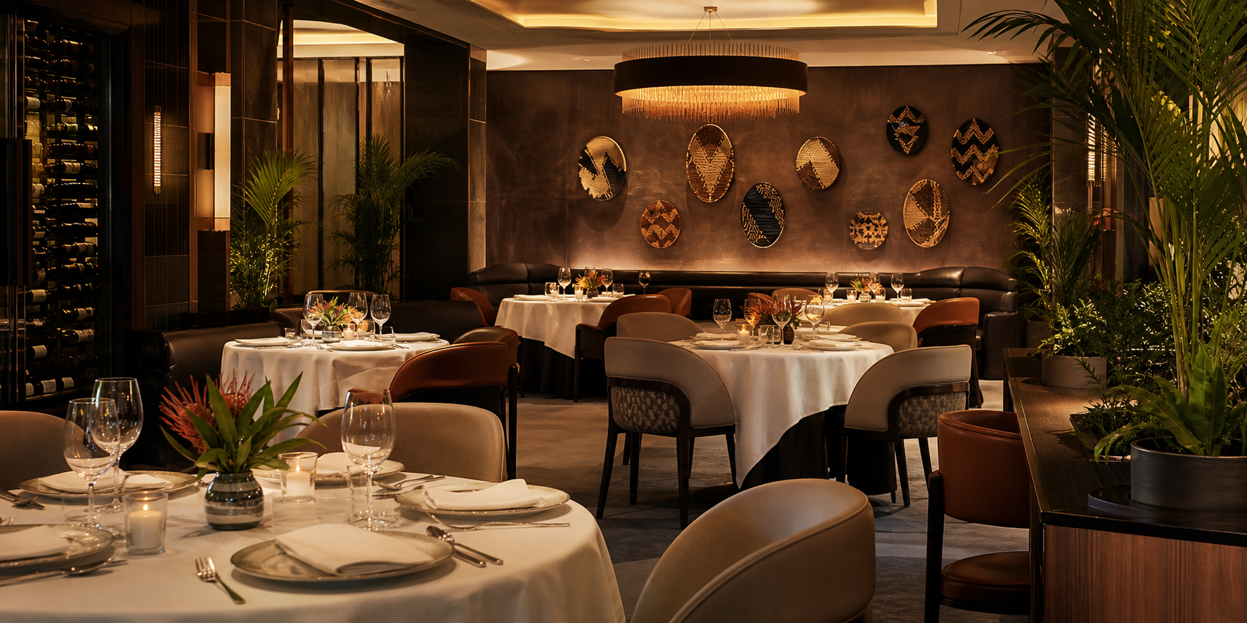 Elegant hotel dining room